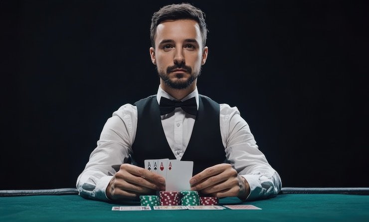 Cards dealt at live studio